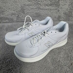 New Balance 577‎ Walking Shoes White Leather Sneakers Womens 11 Men 9.5 NEW